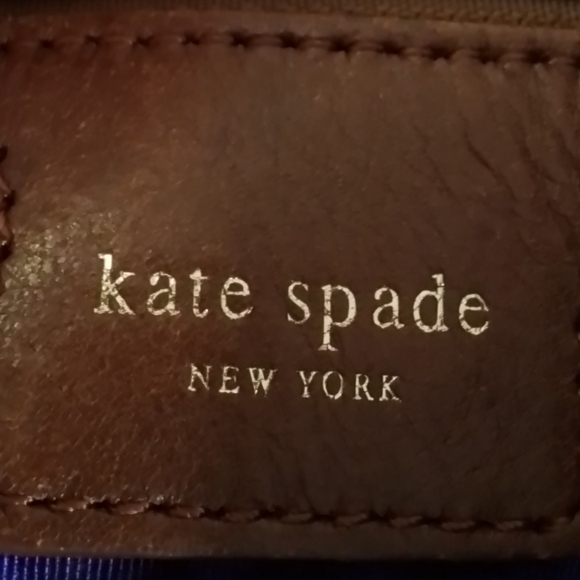 Kate Spade New York Vintage Leather Front Flap Hobo Shoulder Bag Brown - Picture 9 of 12